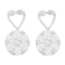 14K White Gold 1 1/4ctw Round Cut Diamond Earrings