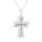 .925 Sterling Silver Prong-Set Diamond Accent Bold Cross 18"
Pendant Necklace