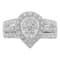 10K White Gold Round Cut Diamond Teardrop Ring (1/2ctw, H-I Color,
SI2-I1 Clarity)