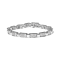 14K White Gold 2.0ctw Princess Diamond Invisible Set Link Bracelet (H-I
Color, SI2-I1 Clarity) - 7"