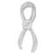 Sterling Silver 1/10ctw Diamond Ribbon Pendant w\chain (H-I, I1-I2)