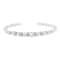 Sterling Silver 1/4 cttw Diamond Ball Bead Bangle Bracelet (I-J, I2-I3)
- 7"