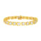 10K Yellow Gold Over Sterling Silver 2.0ctw Diamond "XOXO" Bracelet