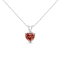 IGI Certified 14K White Gold 1.00ctw Lab Grown Pink Heart Diamond
Solitaire 18" Pendant w\chain