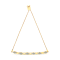 14K Yellow Gold Over Sterling Silver Diamond Accent Marquise Shape and
Heart Links Bolo Bracelet