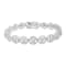 Sterling Silver 1.0ctw Diamond Nested Circle Miracle Set Open Wheel
7" Fashion Link Bracelet