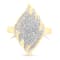 10K Yellow Gold Diamond Cocktail Ring (3/4 Cttw, I-J Color, I2-I3 Clarity)