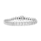 Sterling Silver .25ctw Miracle Set Round Diamond Open Linked Line Bracelet