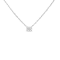 0.375ctw Oval Lab Grown Diamond 14K White Gold Solitaire Necklace