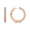 18K Rose Gold 1/3 Cttw Round Cut Diamond Hoop Earrings (F-G Color,
VS1-VS2 Clarity)