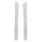 10K White Gold 1/2ctw Diamond Hoop Earrings