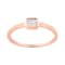 14K Rose Gold Over Sterling Silver 1/20ctw Miracle Set Diamond Ring (J-K
Color, I1-I2 Clarity)