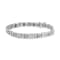 14K White Gold 3.0ctw Princess-Cut White and Blue Diamond Fashion Bracelet
