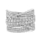 Sterling Silver 2.0ctw Round Diamond Bypass Band Ring (I-J Color, I2-I3 Clarity)