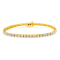14K Yellow Gold Over Sterling Silver 3.0ctw Diamond Link Bracelet