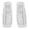 14K White Gold Princess-Cut Diamond Hoop Earrings 1.10ctw