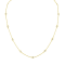 1.10ctw Diamond 14K Yellow Gold Station Necklace