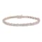 10K Rose Gold Over and Rhodium Over Sterling Silver 1.0 Ctw Diamond
S-Curve Link Tennis Bracelet