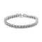 Sterling Silver 2ct TDW Rose-Cut Diamond Link Bracelet (I-J, I3-Promo) - 7"