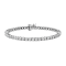 10K Rose Gold Over Sterling Silver 1.0 Cttw Round-Cut Diamond Tennis Bracelet