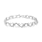 0.33ctw Round White Diamond Double Heart Sterling Silver Tennis Bracelet