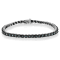 Sterling Silver 1 ct TDW Color Treated Rose Cut Diamond Tennis Bracelet
(Blue, I3) - 7"