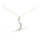 AGS Certified 14k Yellow Gold 3.0 Cttw Baguette and Round-Cut Diamond
Journey 18" Pendant Necklace