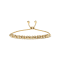 18K Yellow Gold Over Sterling Silver 1/4ctw Diamond Marquise Link
4"-10" Adjustable Bolo Bracelet
