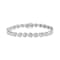 Sterling Silver 1/4 Cttw Round Cut Diamond "X" Link Bracelet
(I-J Color, I3 Clarity) - 7.25"
