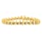 14K Yellow Gold 6.0ctw Round-Cut Diamond 'S' Bracelet