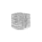 10K White Gold 2 1/2ctw Mixed Shapes-Cut Diamond Multi-Row Bypass Ring