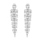 18K White Gold 10 1/4ctw Mixed Fancy Diamond Clusters Vintage Art Deco
Cascade Dangle Drop Earrings