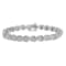 Sterling Silver 1/10 cttw Diamond "X" Link Tennis Bracelet
(I-J, I2-I3) - 7.25"