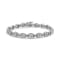10K White Gold 2.0 Cttw Diamond Square Link Bracelet (J-K Color, I2-I3
Clarity) - Size 7.25"