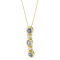 14K White Gold Round Cut Diamond and Tanzanite Pendant w\chain(1.20ctw,
G-H Color, SI2-I1 Clarity)