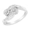 14K White Gold Round and Baguette Diamond Bypass Ring (1/2 cttw, H-I
Color, I1-I2 Clarity)
