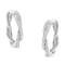 Sterling-Silver Diamond Hoop Earring 0.75ctw