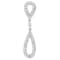 14 White Gold 1/4ctw Round Cut Diamond Double Tear Drop Pendant
w\chain(H-I, I2-I3)