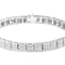 14K White Gold 2.86ctw Princess Cut Diamond Cube Bracelet