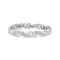 Sterling Silver 1 3/4 Cttw Diamond Wave and X Link Tennis Bracelet (I-J
Color, I3 Clarity) - 7"
