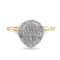 10K Yellow Gold 1/2ctw Mixed Shapes Diamond Domed Pavé Cluster with Halo
Cocktail Ring