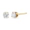 14K Yellow Gold 1/3ctw Round Brilliant-Cut Diamond Classic Stud Earrings