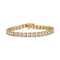14K Yellow Gold Over Sterling Silver 2.0ctw Miracle Set Diamond Wave
Link Bracelet