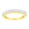 10K Yellow Gold IGI Certified 1.0ctw Diamond Band Ring (J-K Color, I1-I2 Clarity)