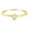 14K Yellow Gold Over Sterling Silver 1/20ctw Diamond Miracle Set Ring
(J-K Color, I1-I2 Clarity)