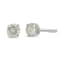 Sterling Silver 3/4ctw 4-Prong Round-cut "Salt and Pepper"
Diamond Classic Stud Earrings