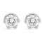 0.50ctw Round Diamond 14K White Gold 6 Prong Crown Stud Earrings