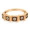 0.25ctw Diamond 5-Stone 10K Rose Gold Over Sterling Silver Band