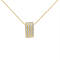 14K Yellow Gold 2 1/3ctw Princess Cut Diamond Block Pendant With Chain
(H-I, SI1-SI2)
