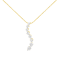 3.00ctw Baguette and Round Brilliant Cut Diamond 14K Yellow Gold Pendant
with Chain